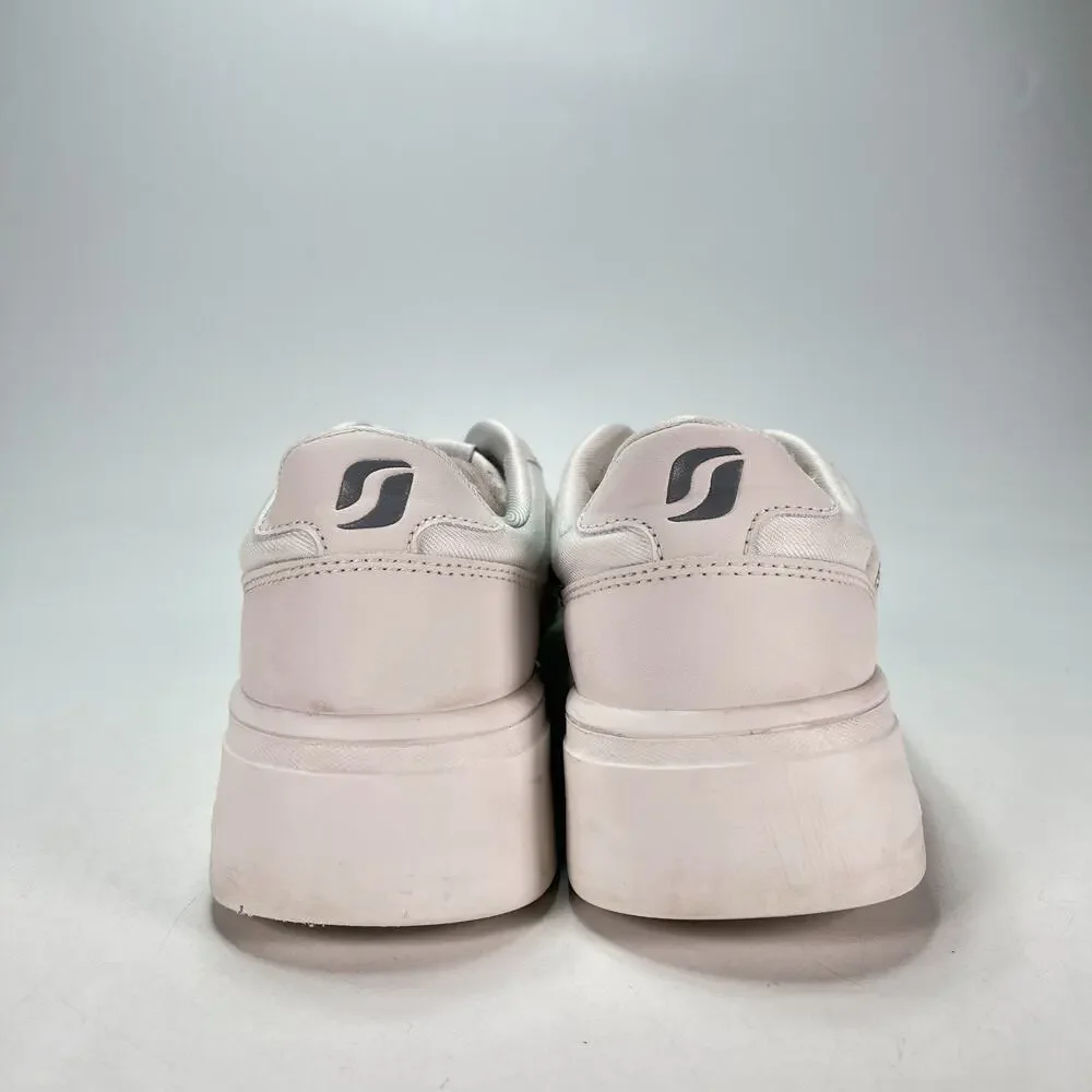 STQ Triple White Casual Low Top Chunky Platform Streetwear Sneakers Women's Sz 7